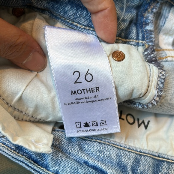 Mother Denim The Dazzler Shift HW Straight Jean size 26 I confess Wash - Picture 14 of 15